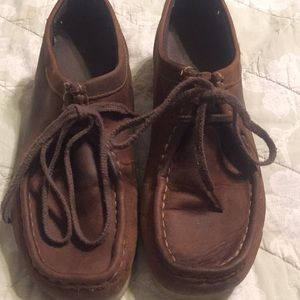 Clark’s wallabees high top leather size 8